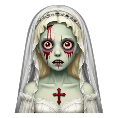 Zombie bride, luxury. sticker