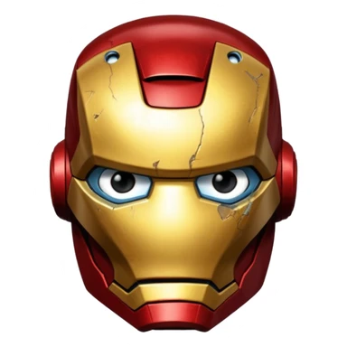 Iron man only face sticker