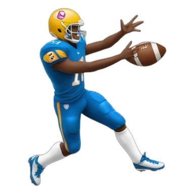 football player shooting the ball sticker