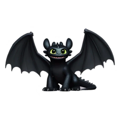 toothless how to train your dragon sticker