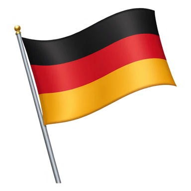 German flag on flagpole sticker