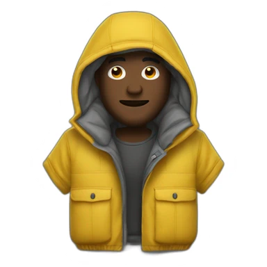 Homme cagoule sticker