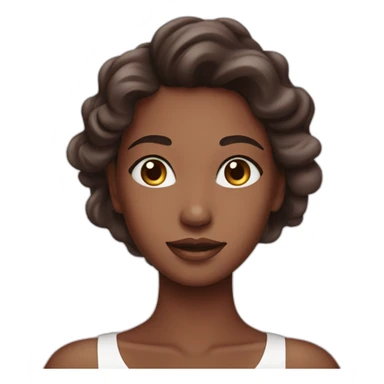 beatiful girl doing skincare sticker