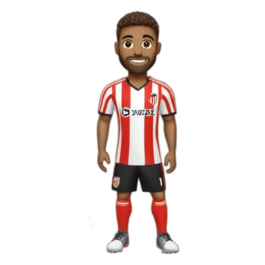 Jugador del Athletic club levantando el puño sticker