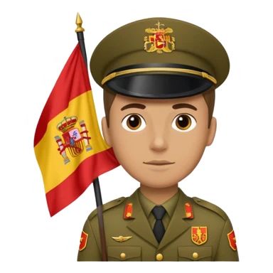 Soldado con bandera de la segnda republica española sticker