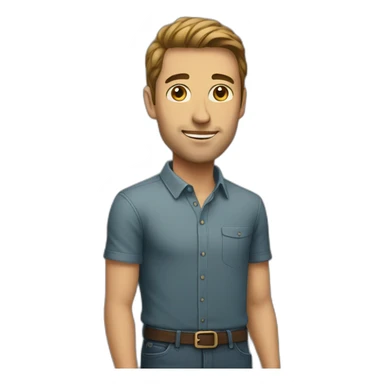 Very tall guy sticker