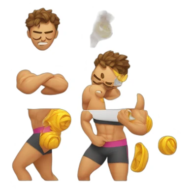 sweating-in-the-gym sticker