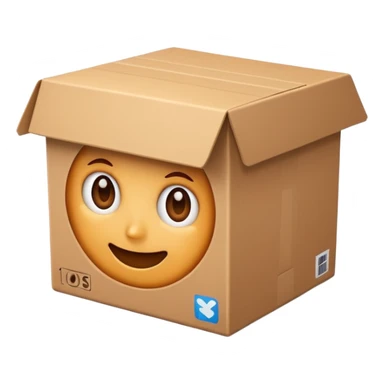 clean cardboard box  sticker