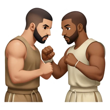 drake and kendrick fight sticker
