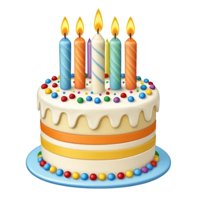 Birthday cake emoji sticker