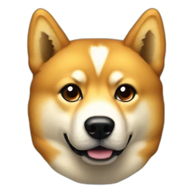 Doge with pixelated bezel sticker