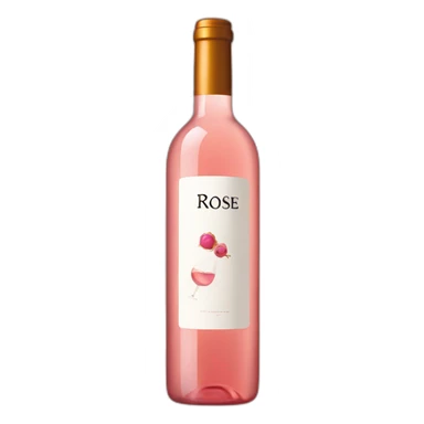 wine bottle of rosé sticker