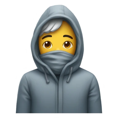 Person getting cold sticker