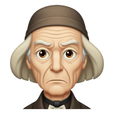 scrooge with frown sticker