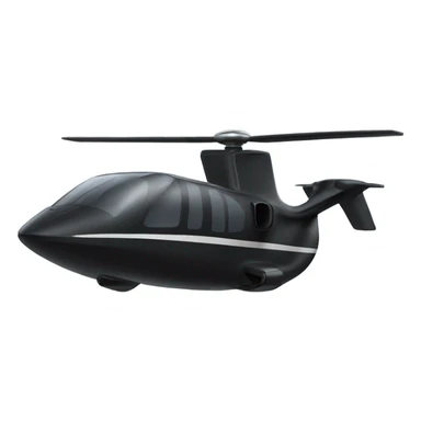 Evtol aircraft in black sticker
