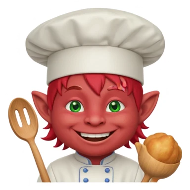happy troll the red chef sticker