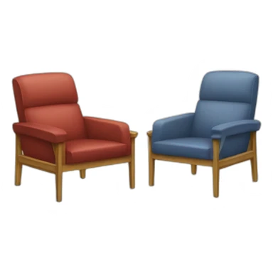 Two chairs lile sticker