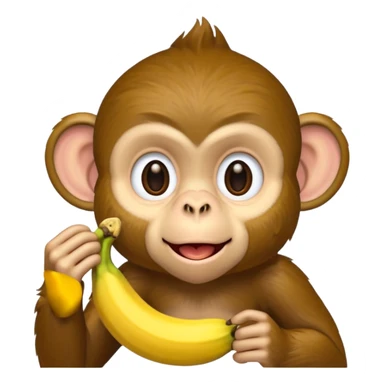 retarded looking monkey sucking a banana sticker