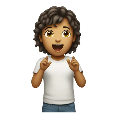 child singing sticker