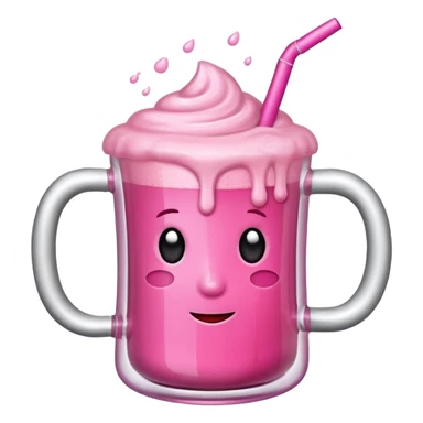 medieval pink drink in a mug sticker