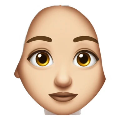 helpless big eyes with lashes woman sticker