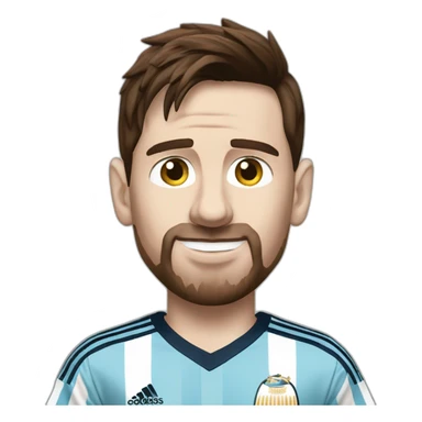 Lionel Messi in Argentina Jersey sticker