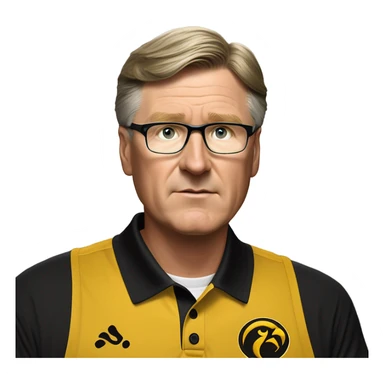 Fran McCaffery Iowa Basketball sticker