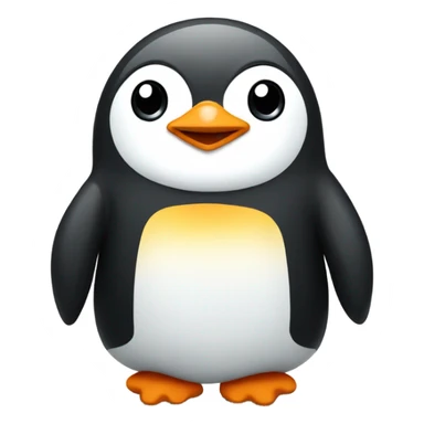 Penguin in a sweatshirt sticker
