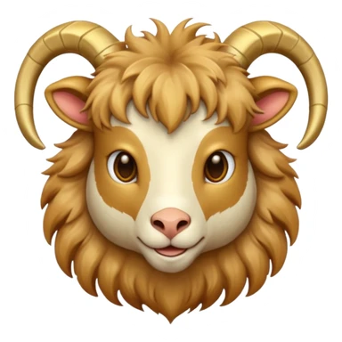 golden goat sticker