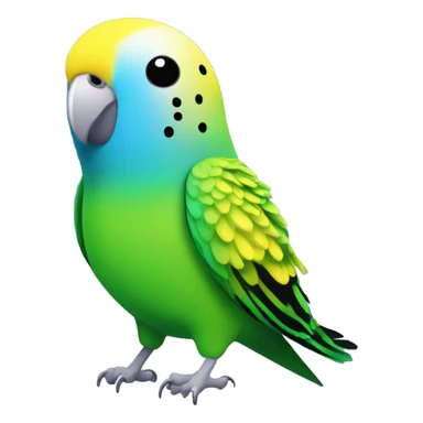 Generate an emoji of a budgie  sticker