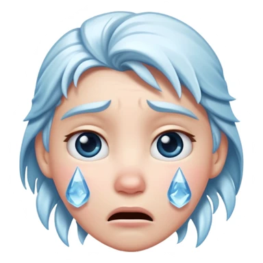  frozen distraught iOS emoji sticker