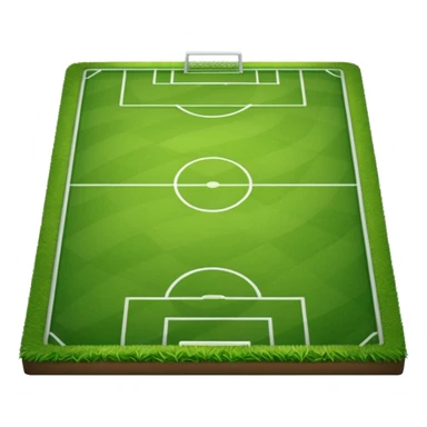 piece of short grass of a soccer field sticker