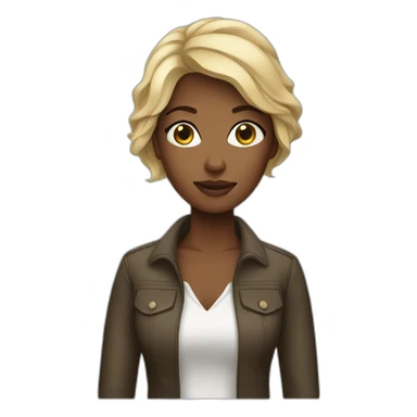 designer woman sticker