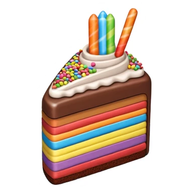 Paddlepop coklat cake sticker