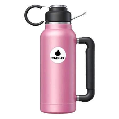 pink stanley water bottle sticker