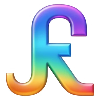 Create letter F CHANGING Colors sticker