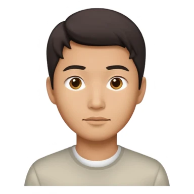 Asian guy looking demure sticker