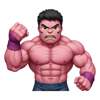 HULK COR DE ROSA sticker