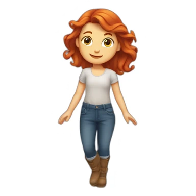 Une fille rousse fais de la pôle dance sticker