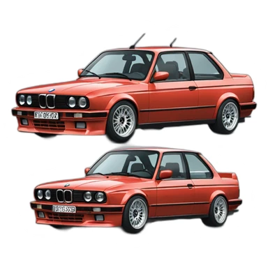Bmw e30 drifting sticker