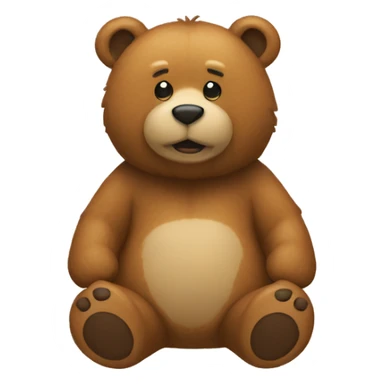 🐻 mixed with 😔 sticker