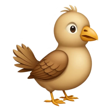 Crée un emoji de l'oiseau de la paille en queue, dans le style de cet emoji 𓆤 sticker