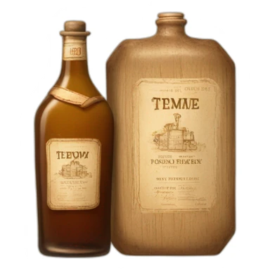 1942 liquor bottle sticker