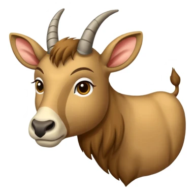 Slede getrokken door een eland sticker