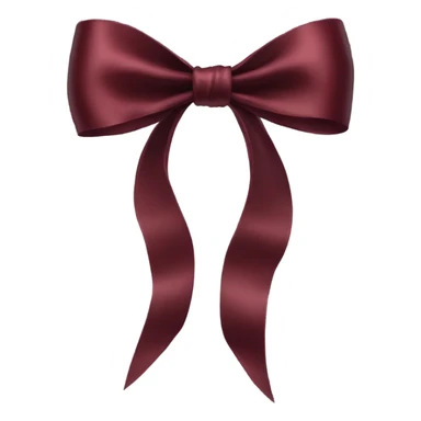 dark red silk bow sticker