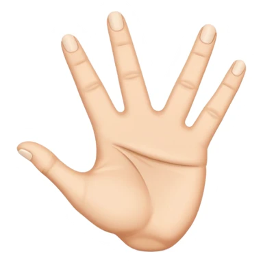 Rock out hand symbol upside down  sticker