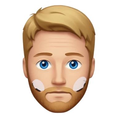 Jake McDorman with blue eyes sticker