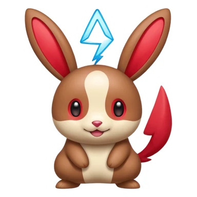 Plusle-Minun-Bunnelby-fusion sticker