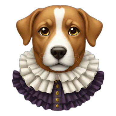 shakespear ruffle collar sticker
