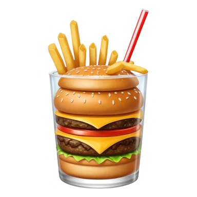 junk food, burger, soda,etc sticker